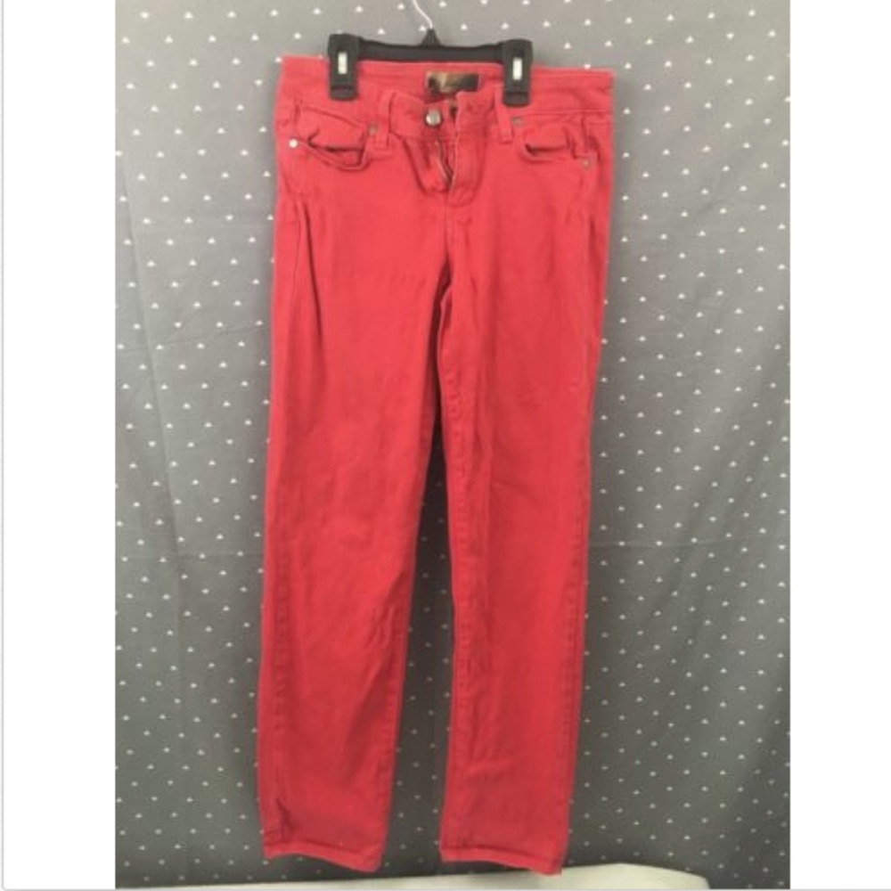 PAIGE Premium Jeans Size 26 Red Peg Skinny Legging